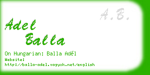 adel balla business card