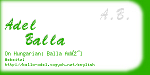 adel balla business card